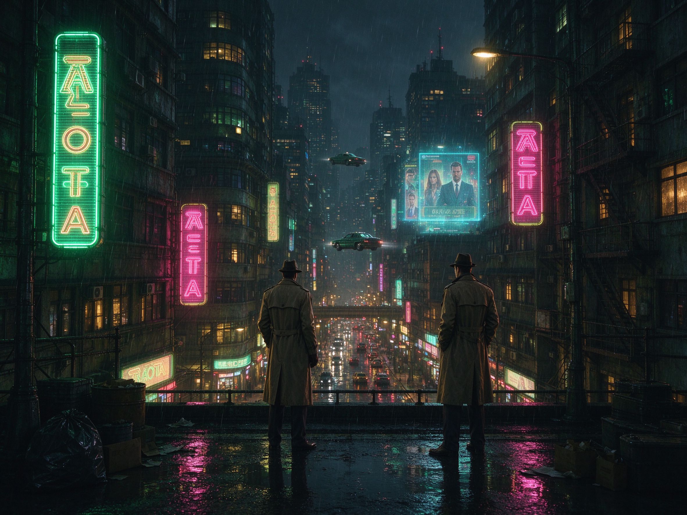亚星单机游戏赛博朋克题材作品都市画面
